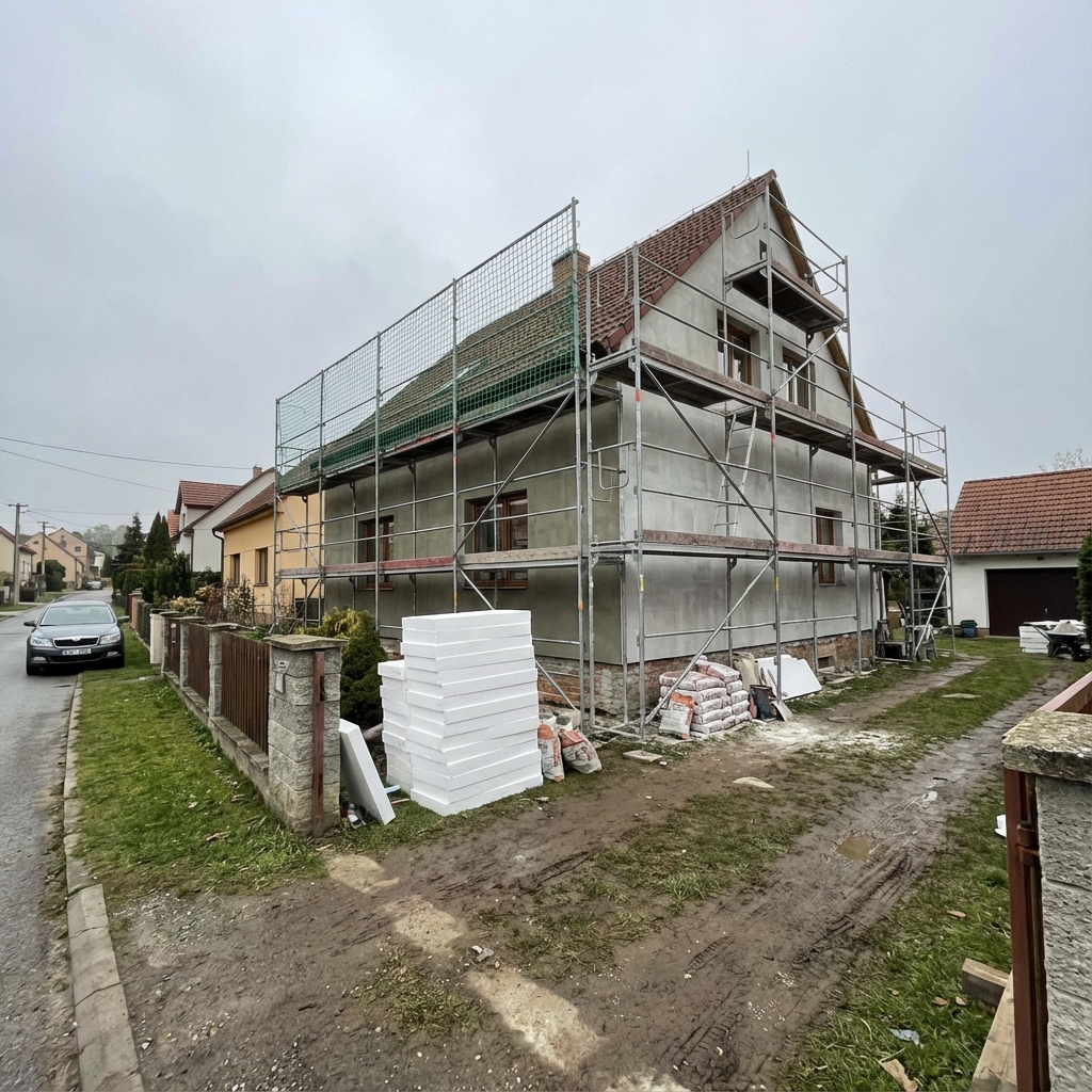 Exterior construction work